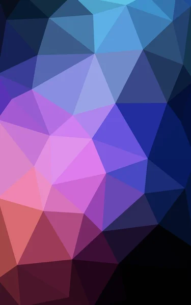 Modèle de conception polygonale bleu foncé, rouge, qui se composent de triangles et de dégradés dans le style origami — Photo