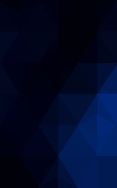 Üçgenler ve degrade origami tarzı oluşur koyu mavi köşeli tasarım deseni.