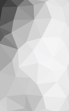 Üçgenler ve degrade origami tarzında oluşan ışık gri köşeli tasarım deseni