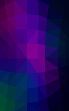 Üçgenler ve degrade origami tarzı oluşur koyu pembe, mavi köşeli tasarım deseni