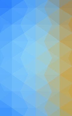 Üçgenler ve degrade origami tarzı oluşur çok renkli mavi, sarı, turuncu poligonal tasarım deseni.