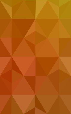 Degrade, arka planda origami stil ve üçgen oluşur turuncu poligonal desen.