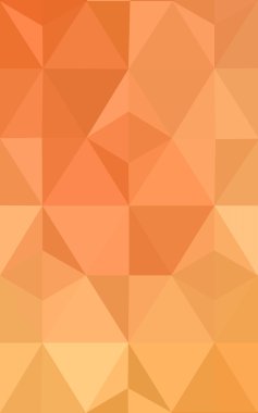 Degrade, arka planda origami stil ve üçgen oluşur turuncu poligonal desen.