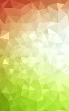 Üçgenler ve degrade origami tarzı oluşur çok renkli kırmızı, yeşil köşeli tasarım deseni.