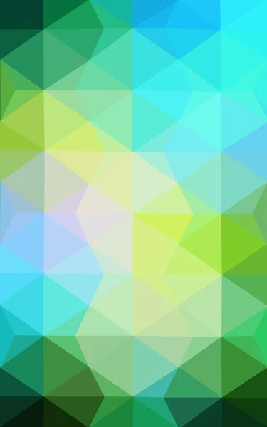 Multicolor blue, yellow, orange polygonal design pattern, which consist of triangles and gradient in origami style. — Stock Photo, Image