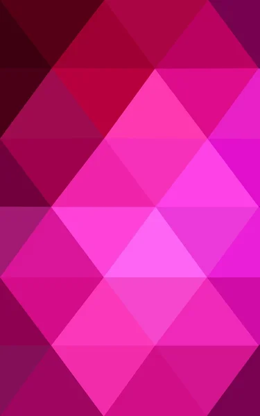 Dunkelrosa polygonales Muster, das aus Dreiecken und einem Farbverlauf im Origami-Stil besteht. — Stockfoto