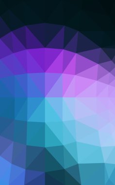 Üçgenler ve degrade origami tarzı oluşur koyu pembe, mavi köşeli tasarım deseni