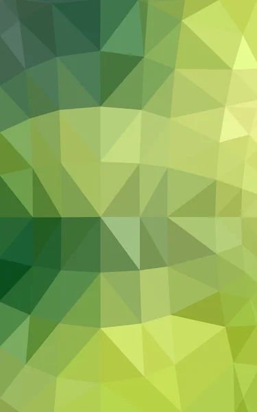 Light green-yellow polygonal design pattern,which consist of triangles and gradient in origami style