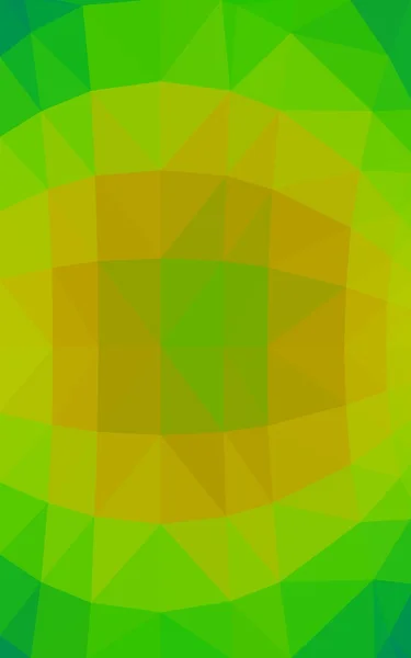 Lekka konstrukcja wielokątne zielono żółty wzór, który składa się z trójkątów i gradientu w stylu origami — Zdjęcie stockowe