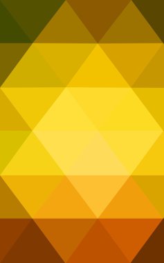 Üçgenler ve degrade origami tarzı oluşur çok renkli koyu yeşil, sarı, turuncu poligonal tasarım deseni.