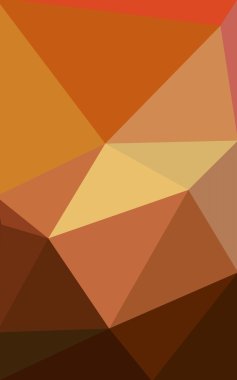 Degrade, arka planda origami stil ve üçgen oluşur turuncu poligonal desen.