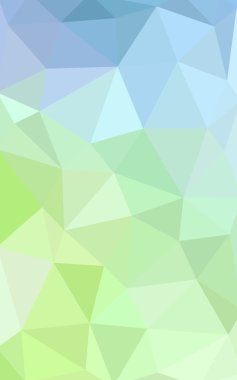 Açık mavi, poligonal tasarım deseni, yeşil üçgenler ve degrade origami tarzı hangi oluşur