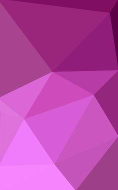 Üçgenler ve degrade origami tarzında oluşan pembe poligonal tasarım deseni.