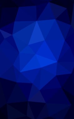 Üçgenler ve degrade origami tarzı oluşur koyu mavi köşeli tasarım deseni