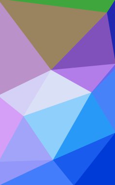 Üçgenler ve degrade origami tarzı oluşur çok renkli mavi, kırmızı kenarlı tasarım deseni.