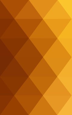 Degrade, arka planda origami stil ve üçgen oluşur turuncu poligonal desen.