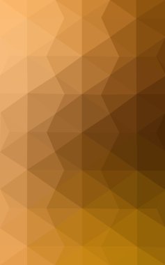 Degrade, arka planda origami stil ve üçgen oluşur turuncu poligonal desen.