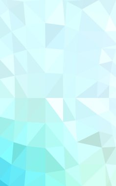 Üçgenler ve degrade origami tarzında oluşan ışık mavi köşeli tasarım deseni