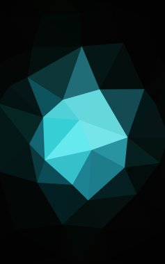Üçgenler ve degrade origami tarzı oluşur koyu mavi köşeli tasarım deseni
