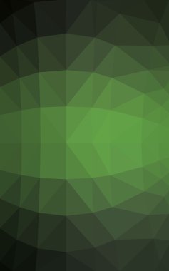 Üçgenler ve degrade origami tarzı oluşur koyu yeşil köşeli tasarım deseni