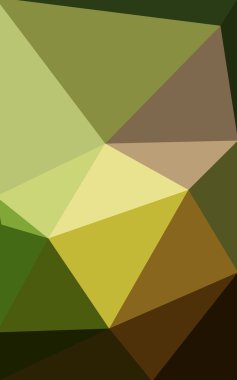 Üçgenler ve degrade origami tarzı oluşur çok renkli koyu yeşil, sarı, turuncu poligonal tasarım deseni.