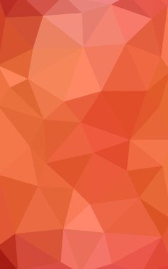 Üçgenler ve degrade origami tarzında oluşan ışık kırmızı köşeli tasarım deseni