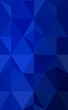 Üçgenler ve degrade origami tarzı oluşur koyu mavi köşeli tasarım deseni.