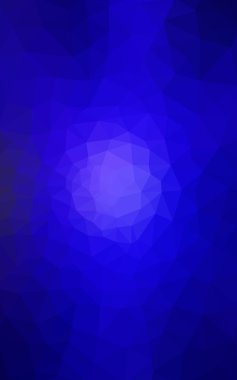 Üçgenler ve degrade origami tarzı oluşur koyu mavi köşeli tasarım deseni.