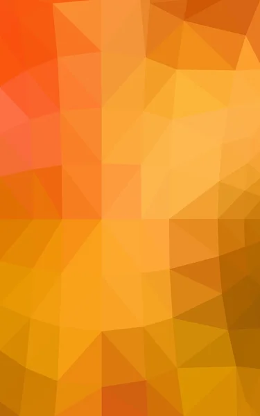 三角形と折り紙スタイルの勾配から成っている光オレンジ多角形デザイン パターン — ストック写真