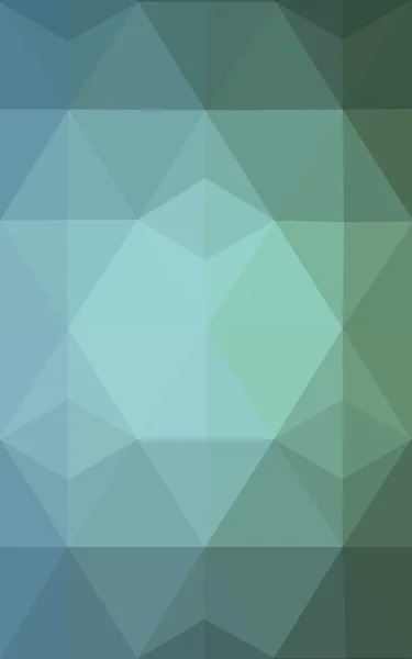 Multicolor green, blue polygonal design pattern, which consist of triangles and gradient in origami style.