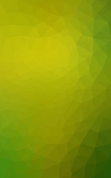 Multicolor grön, gul, orange polygonal designmönster, som består av trianglar och lutningen i origami stil. — Stockfoto