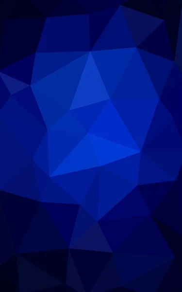 Dark blue polygonal design pattern,which consist of triangles and gradient in origami style — Stock Photo, Image