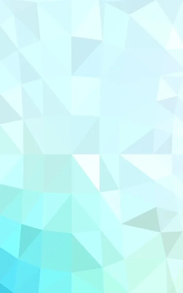 Światło niebieskie wzór wieloboczne, które składają się z trójkątów i gradientu w stylu origami — Zdjęcie stockowe