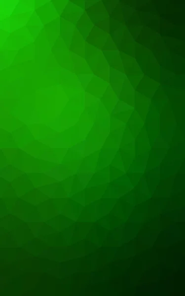 Dark green polygonal design pattern, which consist of triangles and gradient in origami style. — Stock Photo, Image