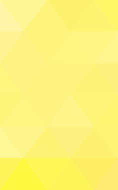 Üçgenler ve degrade origami tarzında oluşan sarı poligonal tasarım deseni.