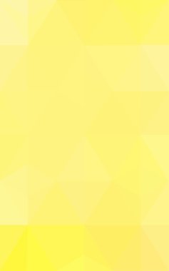 Üçgenler ve degrade origami tarzında oluşan sarı poligonal tasarım deseni.