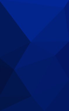 Üçgenler ve degrade origami tarzı oluşur koyu mavi köşeli tasarım deseni.