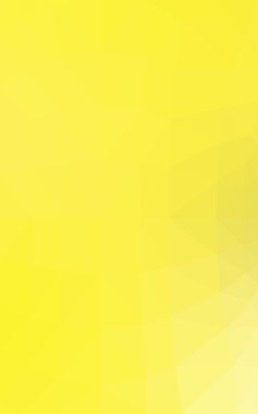 Üçgenler ve degrade origami tarzında oluşan hafif sarı poligonal tasarım deseni