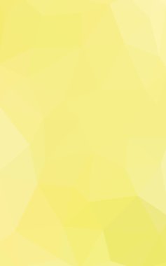 Üçgenler ve degrade origami tarzında oluşan hafif sarı poligonal tasarım deseni