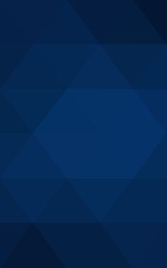 Üçgenler ve degrade origami tarzı oluşur koyu mavi köşeli tasarım deseni.