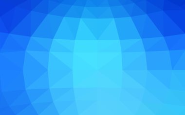 Üçgenler ve degrade origami tarzında oluşan ışık mavi köşeli tasarım deseni