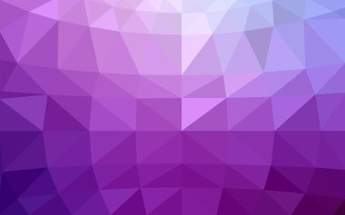 Üçgenler ve degrade origami tarzında oluşan hafif mor poligonal tasarım deseni