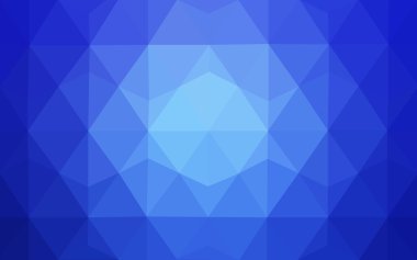 Üçgenler ve degrade origami tarzı oluşur mavi köşeli tasarım deseni.