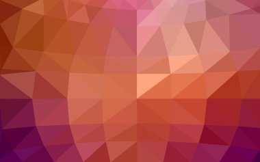 Kırmızı, sarı poligonal tasarım deseni, hangi üçgenler ve degrade origami tarzında oluşan ışık