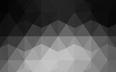 Üçgenler ve degrade origami tarzı oluşur koyu gri köşeli tasarım deseni.