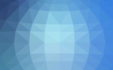 Üçgenler ve degrade origami tarzında oluşan ışık mavi köşeli tasarım deseni