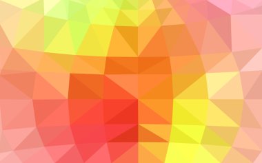 Kırmızı, sarı poligonal tasarım deseni, hangi üçgenler ve degrade origami tarzında oluşan ışık