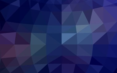 Üçgenler ve degrade origami tarzı oluşur koyu mavi köşeli tasarım deseni