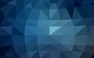 Üçgenler ve degrade origami tarzında oluşan ışık mavi köşeli tasarım deseni