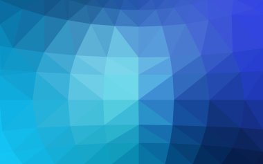 Üçgenler ve degrade origami tarzında oluşan ışık mavi köşeli tasarım deseni